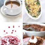 collage of 4 keto thanksgiving recipes