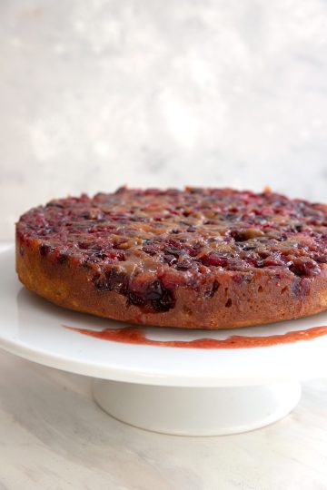 Keto Cranberry Upside Down Cake - All Day I Dream About Food