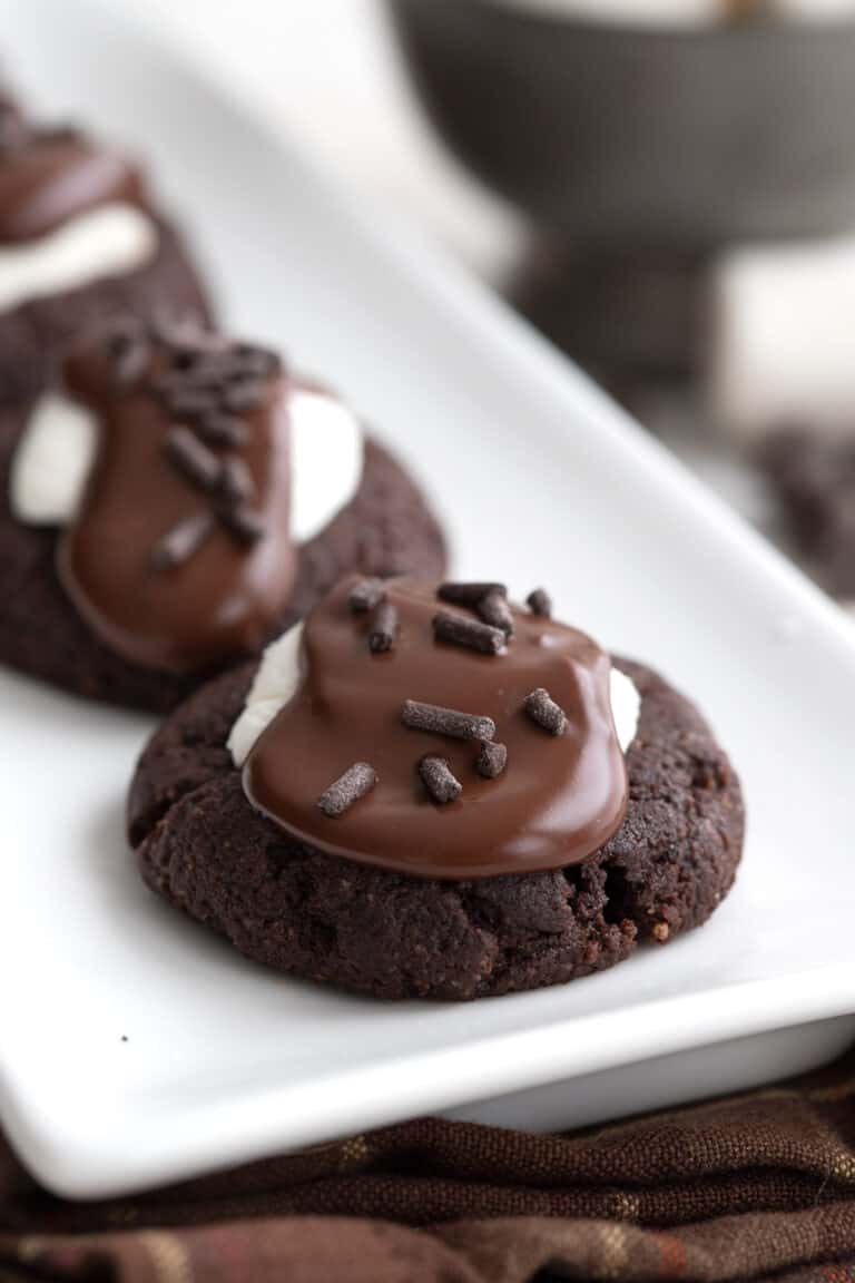 Keto Hot Chocolate Cookies - All Day I Dream About Food