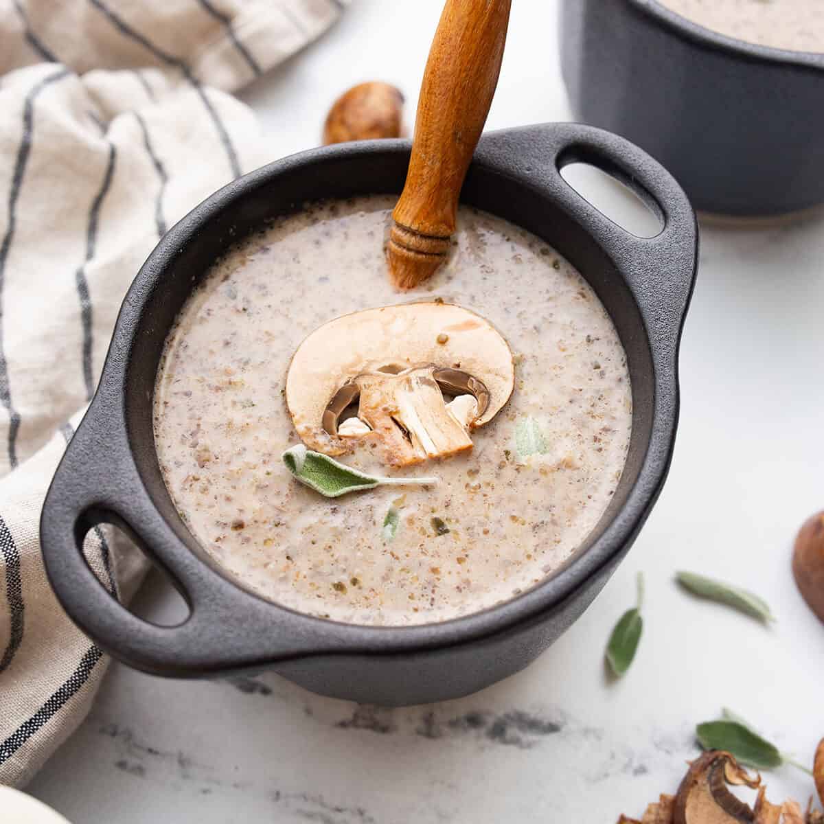 Keto Mushroom Soup Only 5 ingredients!