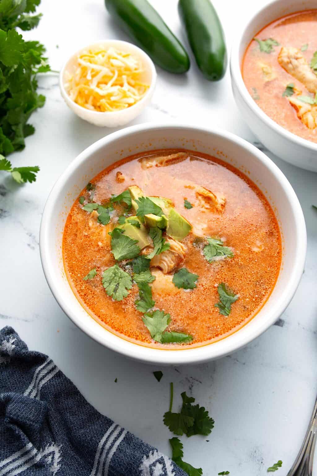 Chicken Enchilada Soup - All Day I Dream About Food