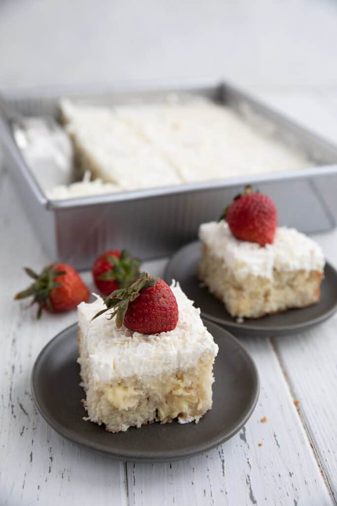 Keto Coconut Cream Poke Cake - All Day I Dream About Food