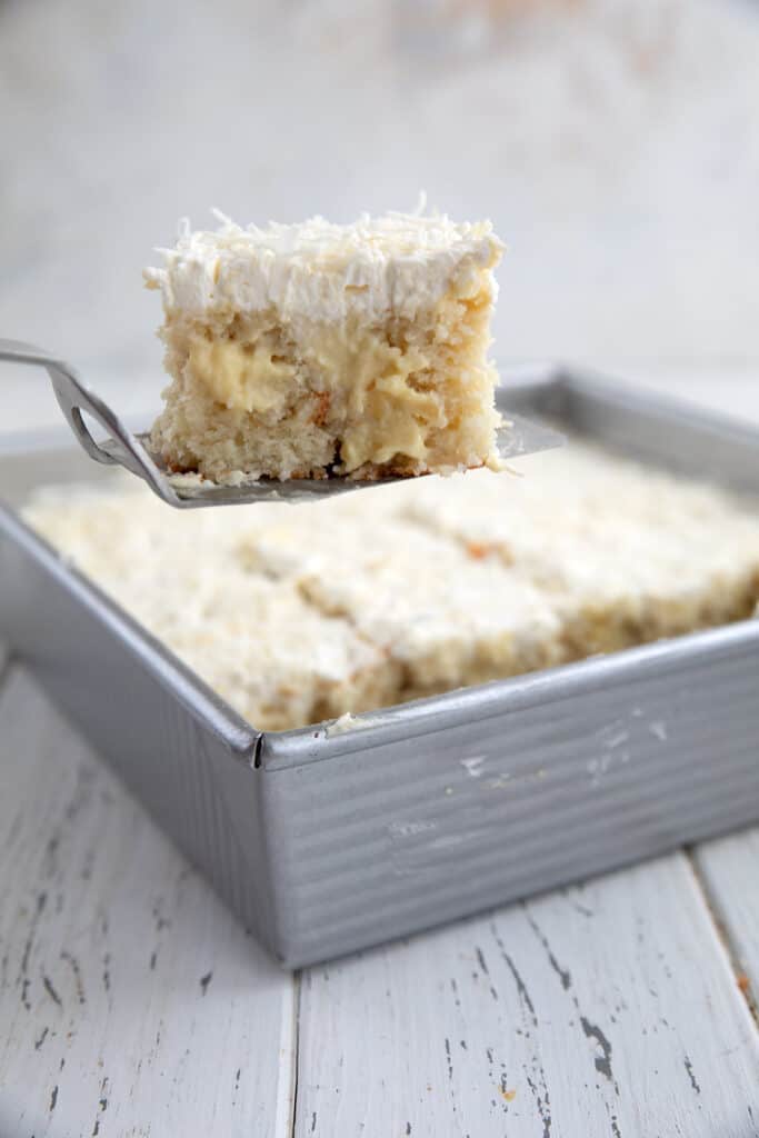 Keto Coconut Cream Poke Cake - All Day I Dream About Food