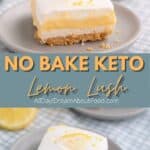 Pinterest collage for Keto Lemon Lush.