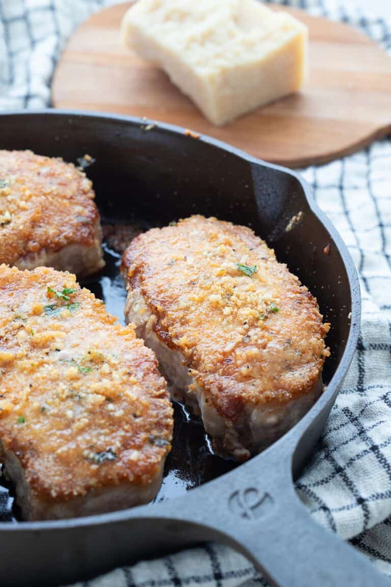 Parmesan Crusted Pork Chops - All Day I Dream About Food