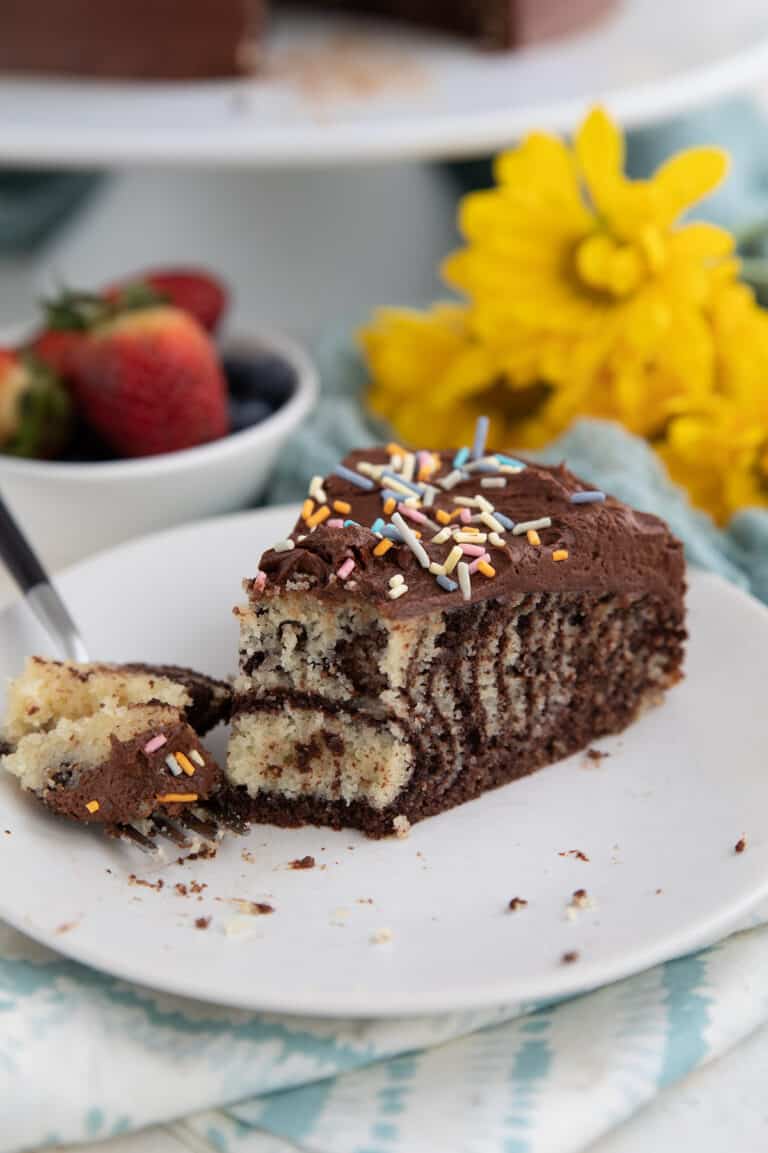 Keto Zebra Cake - All Day I Dream About Food