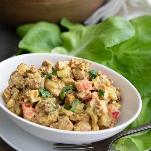 Curry Chicken Salad - A Flavor Packed Lunch Idea - Keto Karma