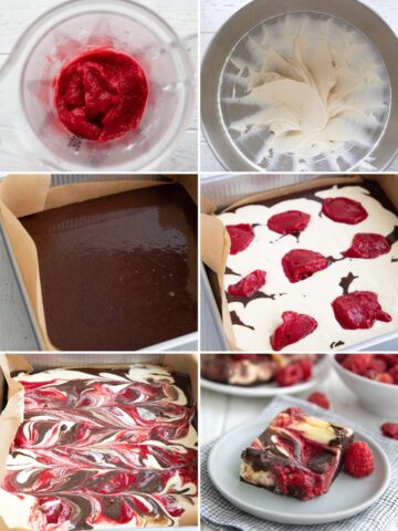 Keto Raspberry Cheesecake Brownies - All Day I Dream About Food