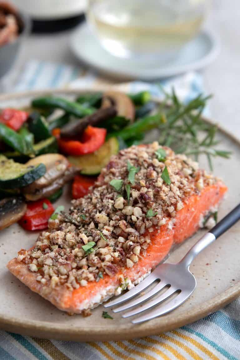 Pecan Crusted Salmon - All Day I Dream About Food