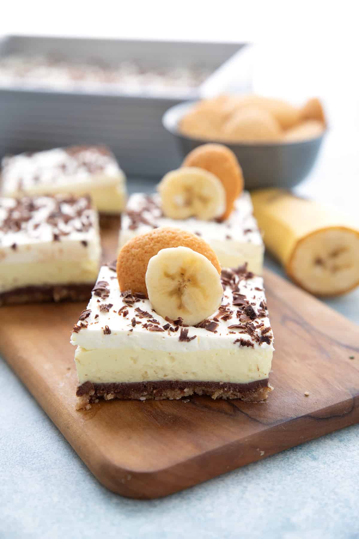 Keto Banana Cream Pie Bars