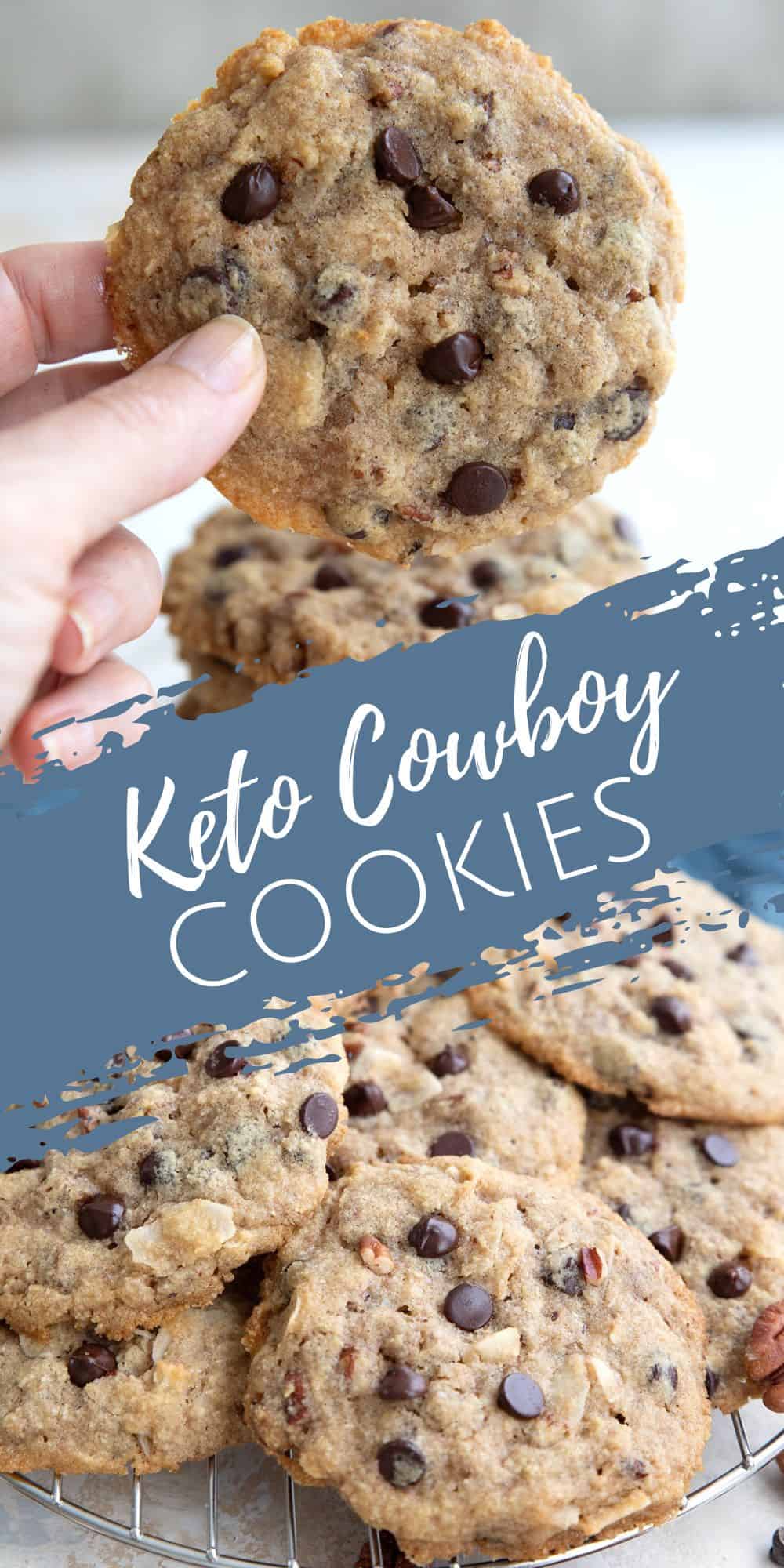 Keto Cowboy Cookies - All Day I Dream About Food