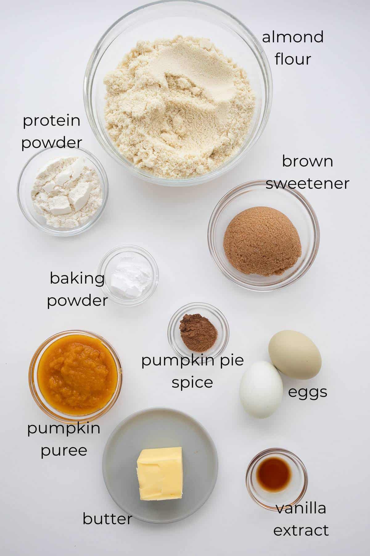 Ingredients for Keto Pumpkin Poke Cake.