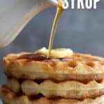 Titled Pinterest image for keto maple syrup.