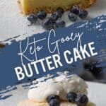 Pinterest collage for Keto Gooey Butter Cake