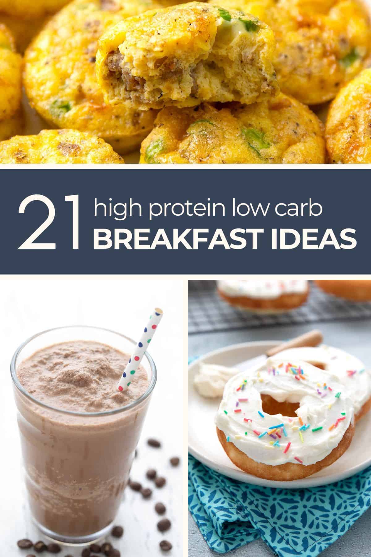 Collage for High Protein Breakfast Recipes