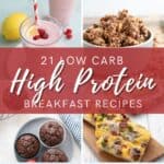 Pinterest collage for High Protein Breakfast Recipes