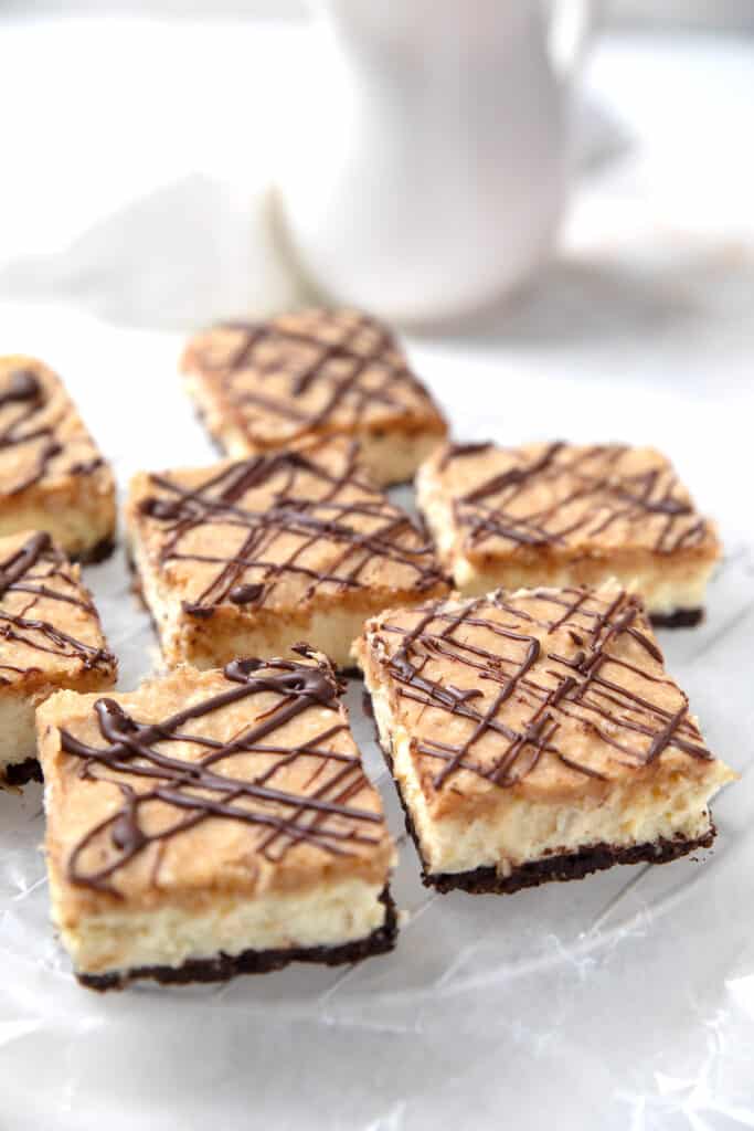 Keto Samoa Cheesecake Bars - All Day I Dream About Food