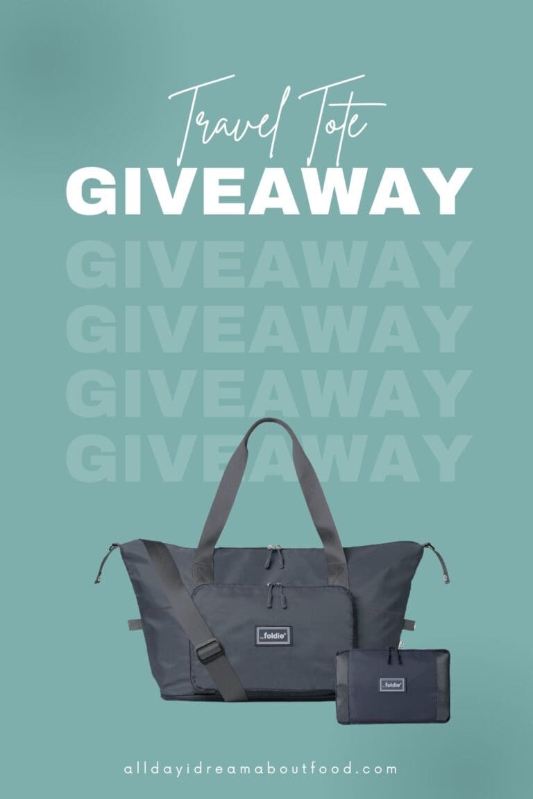 Graphic for travel tote giveaway