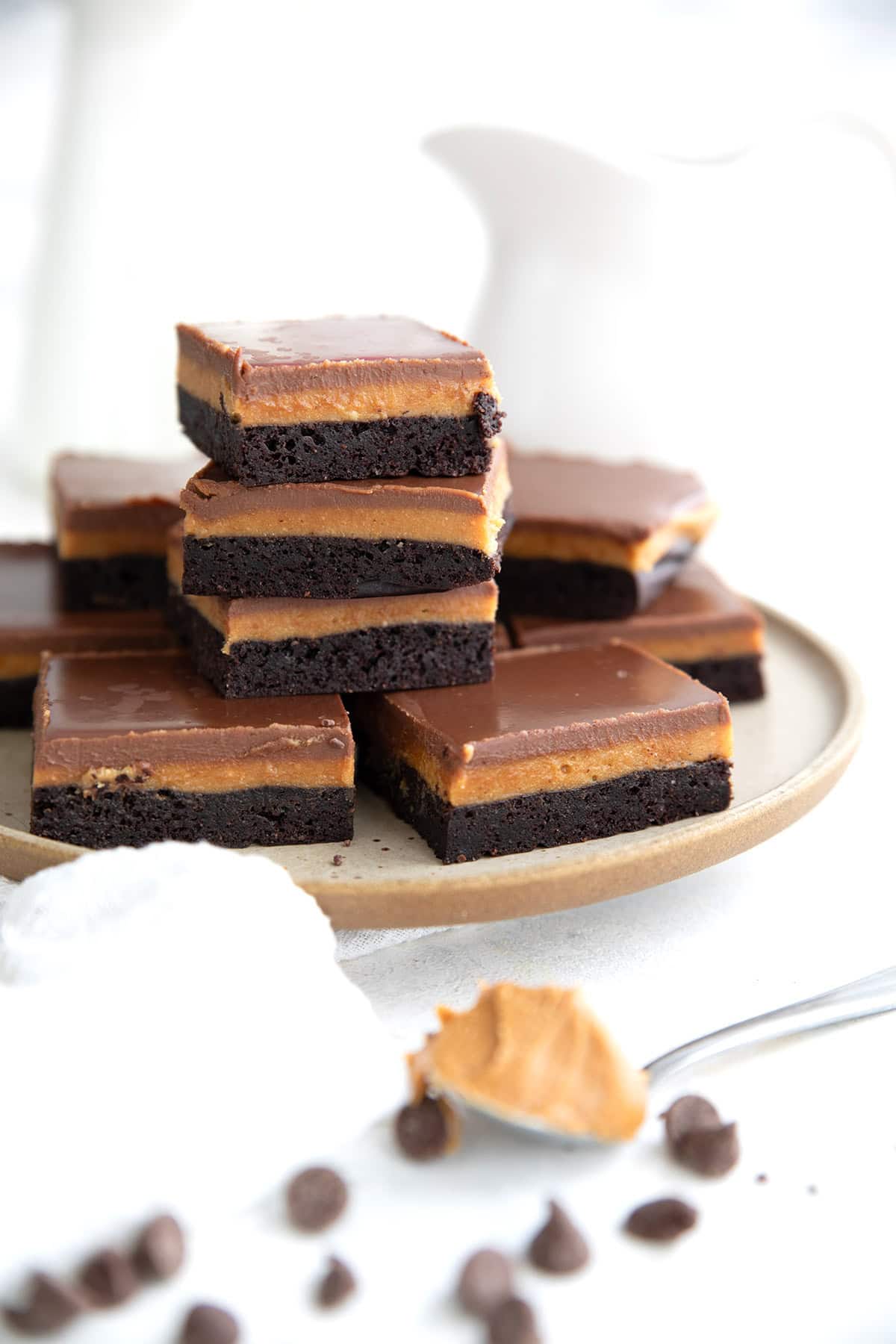 Keto Peanut Butter Brownies - All Day I Dream About Food