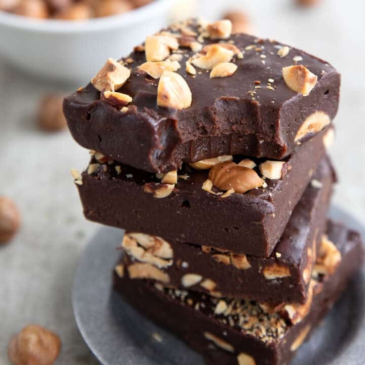 Keto Chocolate Hazelnut Fudge - All Day I Dream About Food