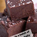 Titled Pinterest image for Keto Chocolate Fudge Recipe.