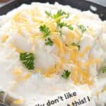 Titled Pinterest image for Creamy Mashed Cauliflower.
