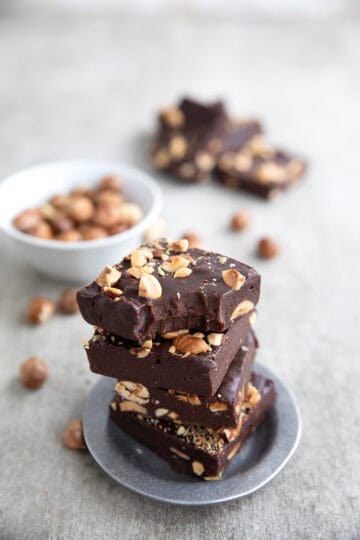 Keto Chocolate Hazelnut Fudge - All Day I Dream About Food