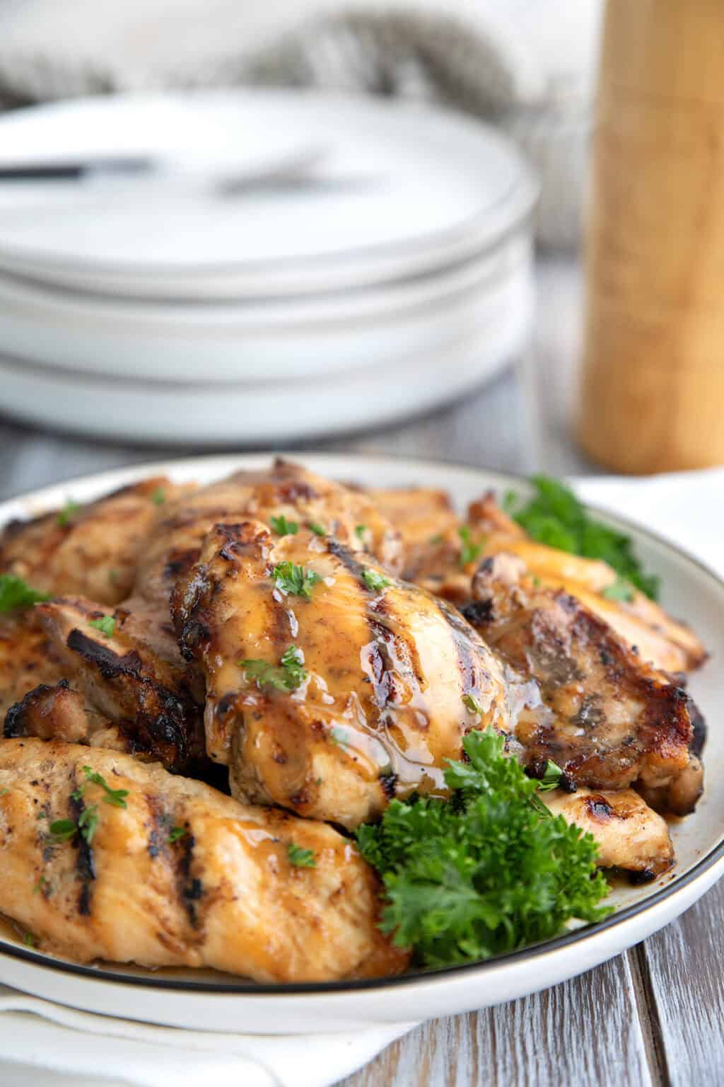 Honey Mustard Chicken Thighs - All Day I Dream About Food