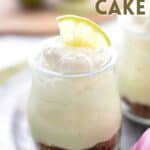 Titled Pinterest image for Keto Key Lime Cheesecake Jars.