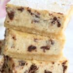 Titled Pinterest image for Keto Protein Cheesecake Bars.