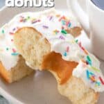 Titled Pinterest image for Keto Protein Donuts.