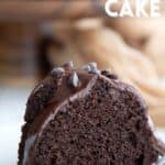 Pinterest image for Keto Chocolate Ricotta Cake.