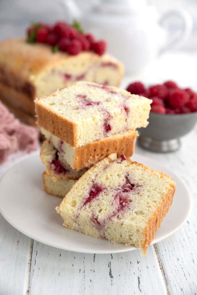 Keto Raspberry Swirl Loaf - All Day I Dream About Food