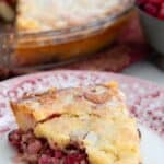 Titled Pinterest image for Keto Nantucket Cranberry Pie.