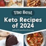 Pinterest collage for Best Keto Recipes of 2024