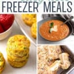 Cover page for Easy Keto Freezer Meals e-cookbook.