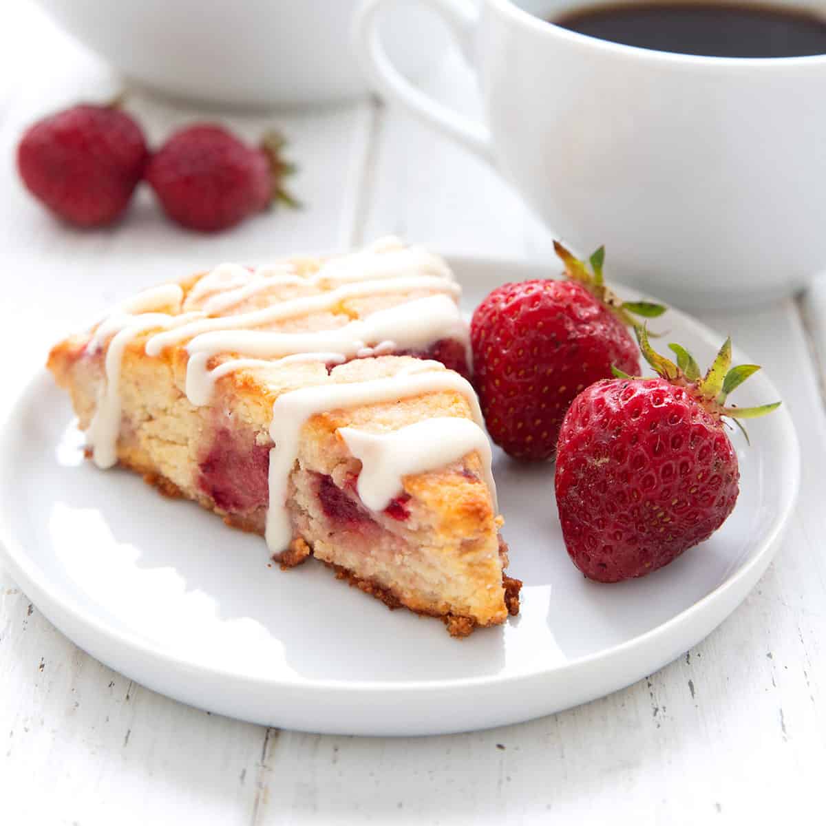 Keto Strawberry Cream Cheese Scones