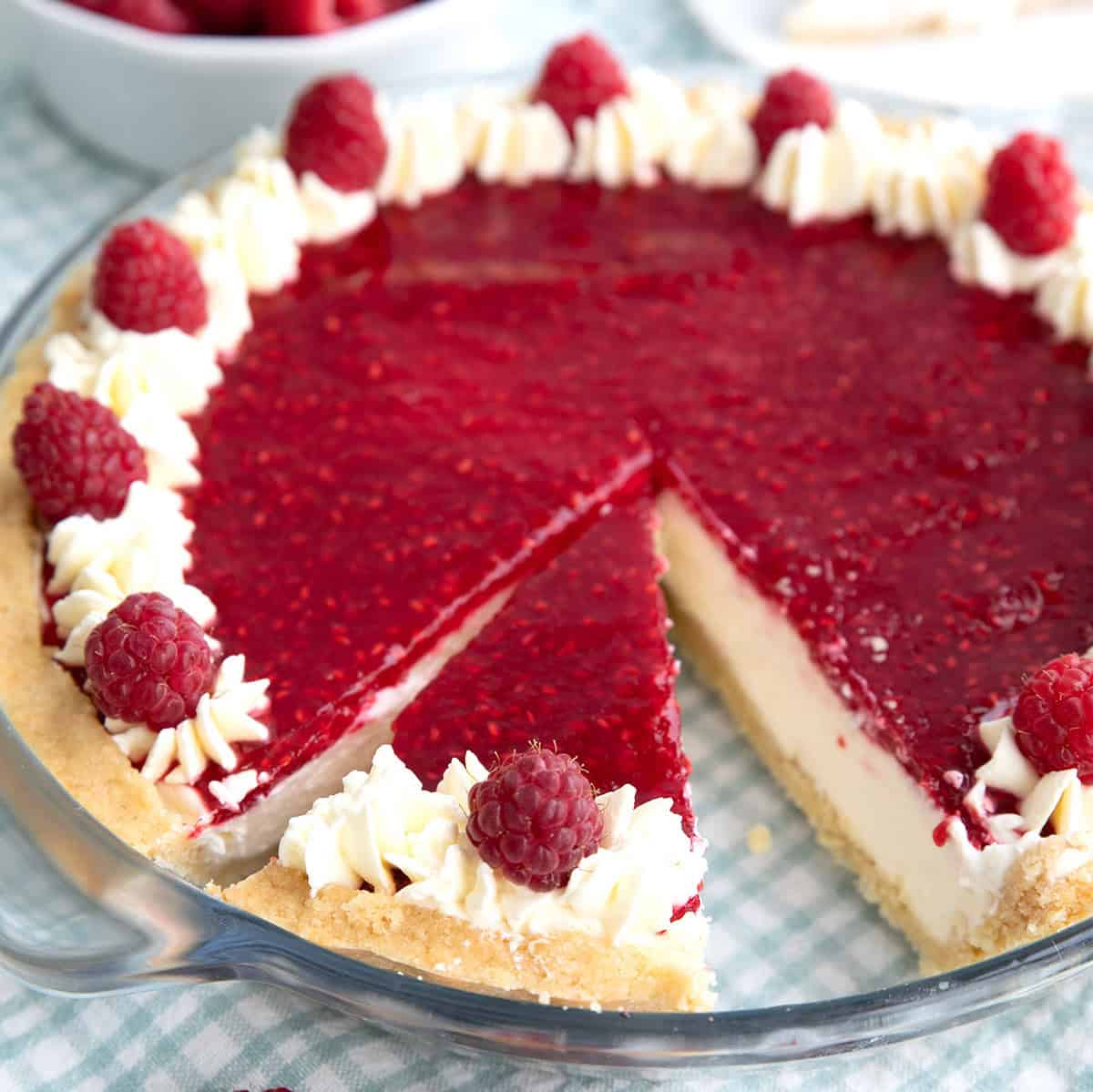 Keto Raspberry Cream Pie Recipe