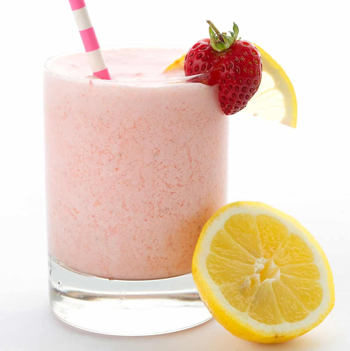 Keto Frosted Strawberry Lemonade